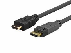 Vivolink PRODPHDMI15 προσαρμογέας καλωδίου βίντεο 15 m DisplayPort HDMI Μαύρος [Μαύρο] (VivoLink Pro HDMI-kabel - 15 m)