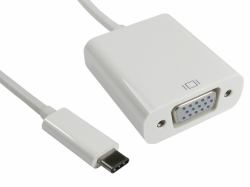 Cables Direct USB3C-VGACAB USB graphics adapter 2048 x 1152 pixels White (CDL 15CM USB TYPE C M - VGA F ADAP)