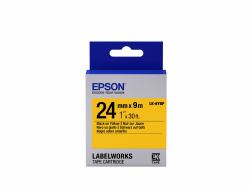 Epson LK-6YBP ταινία κατασκευής ετικετών Μαύρο σε κίτρινο (TAPE - LK-6YBP PASTEL BLK-/YELL - YELL 24/9)