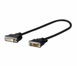Vivolink PRODVIADAPDVI DVI cable 0.2 m DVI-D Black (PRO DVI - D 24 + 1 M - F 0,20m - . - Warranty: 1188M)