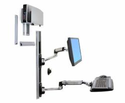 Ergotron LX Wall Mount System Τοίχος (LX WALLMOUNT SYSTEM W/CPU HOLD - MED SILV CPU HOLD 32IN 2.3-11KG)