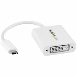 StarTech.com CDP2DVIW κάρτα γραφικών USB 1920 x 1200 εικονοστοιχεία Λευκός [Άσπρος] (USB-C TO DVI ADAPTER - WHITE - USB-C DVI VIDEO CONVERTER-WHITE)