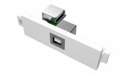 Vision TC3 USBB ρευματοδότης USB Λευκός [Άσπρος] (Modular AV faceplate component - USB B [on front] to A module - A type socket on the rear and square B type socket on the f...