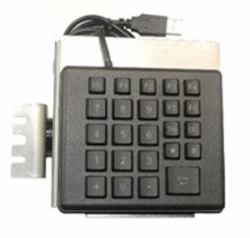 Datalogic 94ACC0158 αριθμητικό πληκτρολόγιο PC/Server USB Μαύρος [Μαύρο], Άργυρος (24-KEY KEYBOARD - WITH BRACKET RHINO-II)