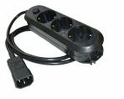 ONLINE USV-Systeme USV-Steckdosenleiste, 10 A power extension 1.8 m (ONLINE USV-KaltgerÃ¤teadapter 10 A)