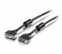 Equip 118972 καλώδιο DVI 1,8 m DVI-D Μαύρος [Μαύρο] (Dvi-D Dual Link Extension - Cable, 1.8M - Warranty: 12M)
