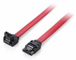 Equip 111902 SATA καλώδιο 0,5 m SATA 7-pin Κόκκινο (Sata Iii Cable, Angled, 0.5M - Warranty: 12M)