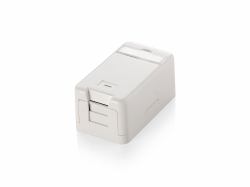 Equip 125121 κουτί εξόδου Λευκός [Άσπρος] (1-Port Keystone Jack Surface - Mount Box - Warranty: 12M)