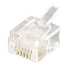 Equip 121131 ενωτικό καλωδίων RJ-12 [6P6C] Διαφανής (Telephone Plug, 6P6C - Warranty: 12M)