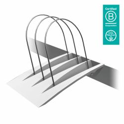 Dataflex Viewmate Επιτραπέζια εργαλειοθήκη/ δίσκος συγκράτησης με ράγες (Dataflex Viewmate binder tray - option 180 - white [5Years warranty])