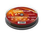 MediaRange MR235 κενό CD CD-RW 700 MB 12x 10 τεμάχια (2x Speed 80min CD-RW [10 TUB] - Warranty: 12M)
