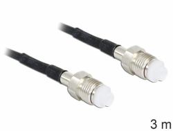 DeLOCK 88594 ομοαξονικό καλώδιο RG-174 3 m FME Μαύρος [Μαύρο] (Delock Wi-Fi Aerials Cable Extension [1x FME socket - 1x FME socket] RG-174 3.00 meter Black - 88594)