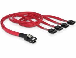 DeLOCK Cable mini SAS 36pin to 4x SATA καλώδιο SCSI Κόκκινο 0,5 m (DeLOCK ATA/SAS-kabel - 50 cm)