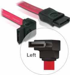 DeLOCK SATA Cable - 0.5m SATA καλώδιο 0,5 m Κόκκινο (Kabel SATA ca. 50cm int. abgew.[ob/li] / gerade)