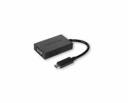 Lenovo USB C - VGA κάρτα γραφικών USB 1920 x 1080 εικονοστοιχεία Μαύρος [Μαύρο] (Lenovo USB-C to VGA Adapter with Power Pass-through - Warranty: 1 Year)