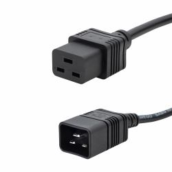 connektgear 27-0091 καλώδιο ρεύματος Μαύρος [Μαύρο] 2 m C20 σύνδεσμος C19 σύνδεσμος (2M MAINS EXTENSION C20-C19 - HEAVY DUTY)