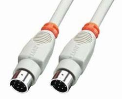 Lindy 8 Pin Mini DIN Cable 2 m παράλληλο καλώδιο Γκρι (ANSCHLUSSKABEL MAC DRUCKER 8 2M - POLIG MINI-DIN STECKER/STECKER)