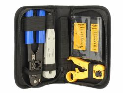 DeLOCK 86105 δοκιμαστής καλωδίων δικτύου Μαύρος [Μαύρο], Λευκός [Άσπρος] (DeLOCK 86105 cable network tester)