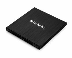 Verbatim External Slimline μονάδα οπτικού δίσκου Blu-Ray RW Μαύρος [Μαύρο] (Verbatim Mobile Blu-ray Brenner ReWriter USB 3.0 43890)