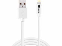 Sandberg USBLightning 2m AppleApproved (USB to Lightning 2m - AppleApproved - USB<gt/>Lightning 2m AppleApproved, 2 m, Lightning, USB A, White, Straight, - Warranty: 60M)