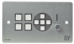 SY Electronics SY-KP4NV-BA αξεσουάρ μεταγωγέα μήτρας (SY UK 4 button Keypad Controller with navigation keys and rotary volume control. Brushed Aluminium)