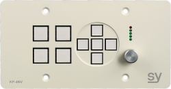 SY Electronics SY-KP4NVE-EW αξεσουάρ μεταγωγέα μήτρας (SY Euro 4 button Keypad Controller with Ethernet, navigation keys and rotary volume control. White)
