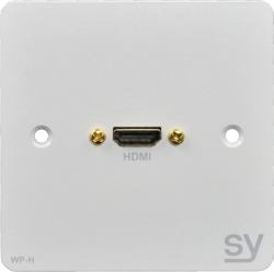 SY Electronics SY-WP-H-BW ρευματοδότης (1G HDMI Input Plate White UK)