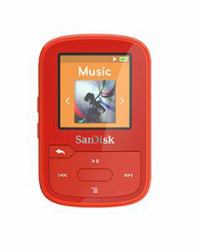 SanDisk SDMX28-016G-G46R συσκευή αναπαραγωγής MP3/MP4 MP3 player 16 GB Κόκκινο (CLIP SPORT PLUS/GLOBAL 16GB - RED)