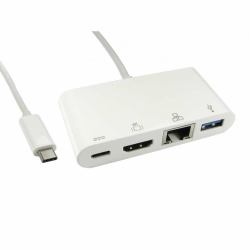 Cables Direct USB3C-HDMI-COMBO USB 3.2 Gen 1 [3.1 Gen 1] Type-C Λευκός [Άσπρος] 