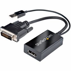StarTech.com DVI2DP2 προσαρμογέας καλωδίου βίντεο 0,254 m DVI-D DisplayPort Μαύρος [Μαύρο] (DVI-D TO DP VIDEO ADAPTER - DVI - TO DISPLAYPORT CONVERTER)