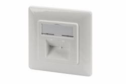 Digitus DN-9007-1 socket-outlet 2 x RJ-45 White (DIGITUS CAT 6A NETWORK OUTLET - CLASS EA FLUSH VERTIKAL)