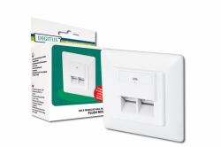 Digitus DN-9005-N ρευματοδότης RJ-45 Λευκός [Άσπρος] (DIGITUS CAT6 MODULAR WALL - OUTLETSHIELDED .)