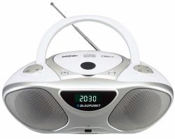 Blaupunkt BB14WH συσκευή αναπαραγωγής CD Άργυρος, Λευκός [Άσπρος] Συσκευή εγγραφής CD (Cd Player Cd Recorder Silver, - White - Warranty: 12M)