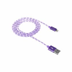 Canyon CA-CNE-CFI3P καλώδιο Lightning 1 m Μωβ [Πορφυρό] (LIGHTNING USB CABLE BRAIDED 1M)