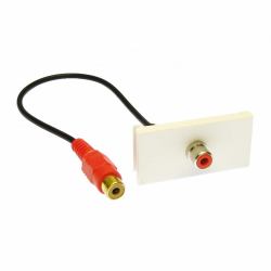 Cables Direct ZZ-MOD-1RCAR keystone module (CDL Red RCA Module)