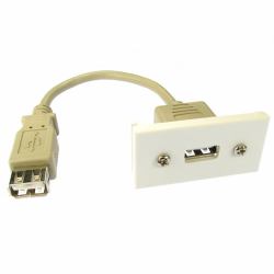 Cables Direct ZZ-MOD-USB keystone module (CDL USB Euro Module)