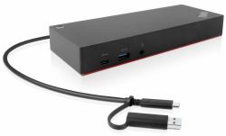 Lenovo 40AF0135EU φορητός σταθμός σύνδεσης & προσομοιωτής θύρας Καλωδιωμένος [Ενσύρματος] Μαύρος [Μαύρο] (ThinkPad Hybrid USB...