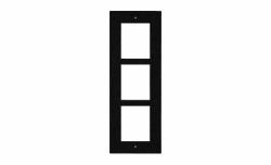 2N Telecommunications 9155013B αξεσουάρ συστήματος ενδοεπικοινωνίας Κορνίζα (2N IP VERSO FLUSH FRAME 3 MODULES BLK)