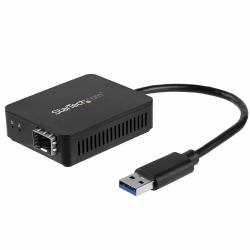 StarTech.com US1GA30SFP κάρτα δικτύωσης Ίνα 1000 Mbit/s (USB TO FIBER OPTIC CONVERTER - OPEN SFP GIGABIT FIBER ADAPTER)