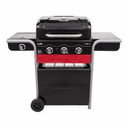 Char-Broil GAS2COAL 330 Grill Ξυλάνθρακας + Φυσικό αέριο Σταθμός μαγειρικής Μαύρος [Μαύρο], Κόκκινο, Ανοξείδωτο ατσάλι (CHAR...
