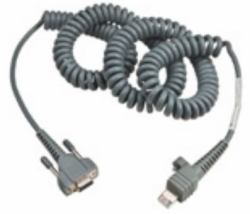 Intermec 236-184-001 καλώδιο σήματος 1,98 m Γκρι (CBL RS232 6.5 FT 9 PIN COIL - FOR CV30/CV60)