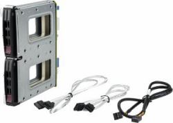 Supermicro MCP-220-84610-0N drive bay πίνακας 2x 2,5" Πλαίσιο δίσκου αποθήκευσης Μαύρος [Μαύρο] (12G 2.5-inch x2 Drive Kit with Status LED support for 846B,)
