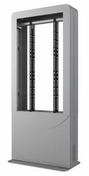 Peerless KIPC2546B-3-S-EUK signage display enclosure (KIPC2546S-EUK - Back to Back Kiosk 46" Silver)