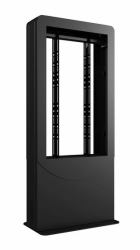Peerless KIPC2550B-3-EUK signage display enclosure (KIPC2550-EUK - Back to Back Kiosk 50" Black)
