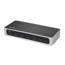 StarTech.com 7 Port USB C Hub with Fast Charge Port - USB-C to 5x USB-A 2x USB-C [USB 3.0 SuperSpeed 5Gbps] - Self Powered USB 3.2 Gen 1 Type-C Hub w/ Power Adapter - Desktop/Laptop Hub (7 PORT USB...