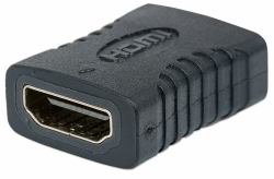 Manhattan 353465 μετατροπέας καλωδίου HDMI Μαύρος [Μαύρο] (HDMI COUPLER 4K/60HZ STRAIGHT- - FEMALE/FEMALE BLACK POLYBAG)