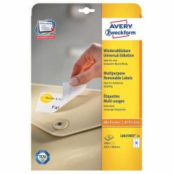 Avery L6025REV-25 ετικέτα εκτύπωσης Λευκός [Άσπρος] Αυτοκόλλ�...