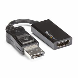 StarTech.com DP2HD4K60S προσαρμογέας καλωδίου βίντεο 0,215 m DisplayPort HDMI Μαύρος [Μαύρο] (DISPLAYPORT TO HDMI ADAPTER DP - 1.4 HDMI 2.0 CONVERTER DONGLE 4K)