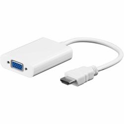 Goobay HDMI - VGA/3.5mm, M/F HDMI Τύπος A [Standard] VGA [D-Sub] + 3.5mm Λευκός [Άσ�...