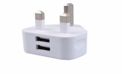 Microconnect PETRAVEL36 ηλεκτρική πρίζα Λευκός [Άσπρος] (Dual USB charger 2.1 A UK - DC 5V, 2.1A, White charges up - to two smartphones, cameras and other USB devices simu...